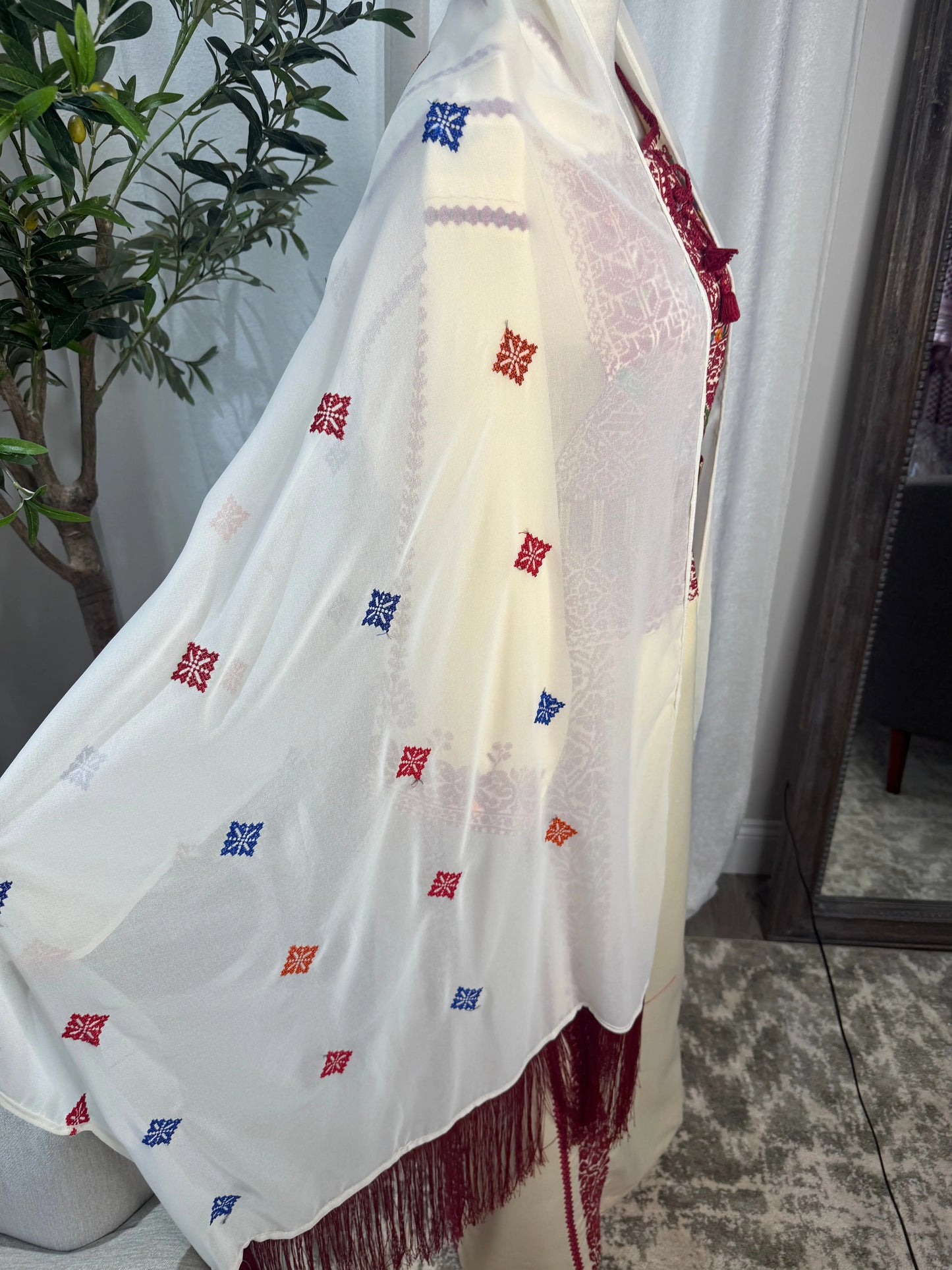 Tatreez Khirka with Fringe Zunnar Sitty