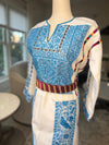 Blue and White Thoub Zunnar Sitty