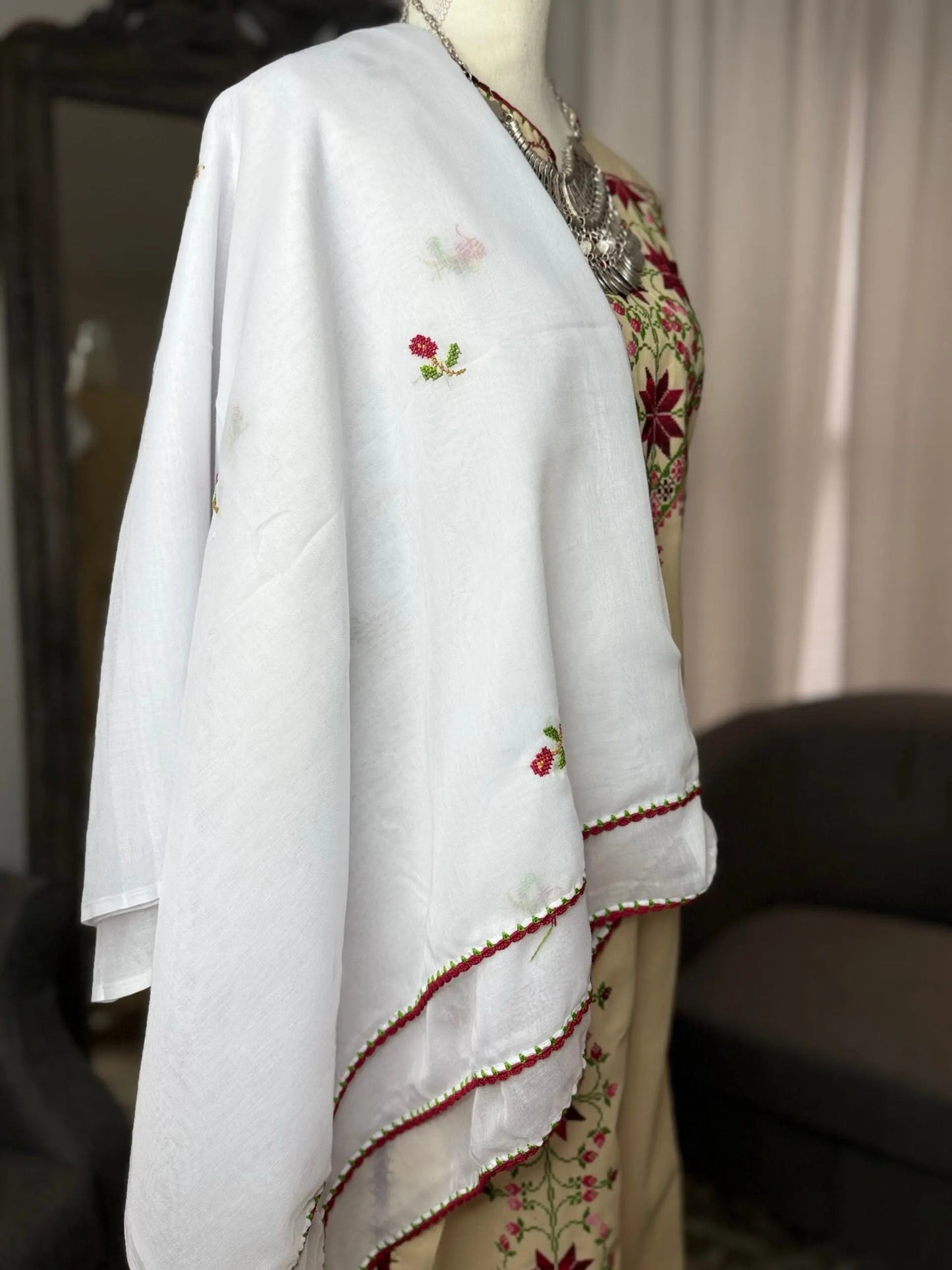 Floral Handstiched Shalwa - Zunnar Sitty