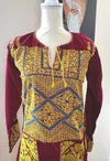 Burgandy Thoub with Tassle - Zunnar Sitty