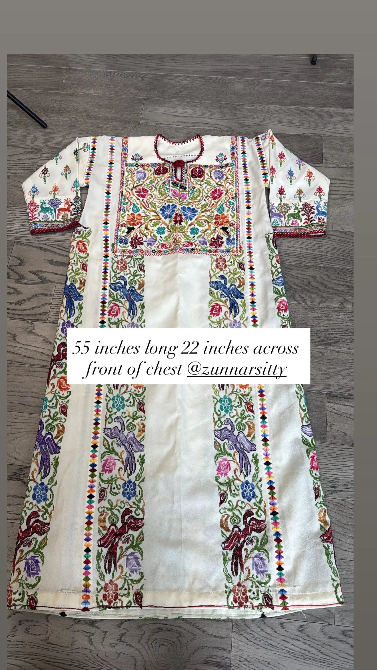 Floral Thoub Zunnar Sitty