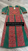 Green and orange Thoub Zunnar Sitty