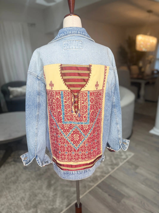 Handstiched Kabba Denim Jacket Zunnar Sitty
