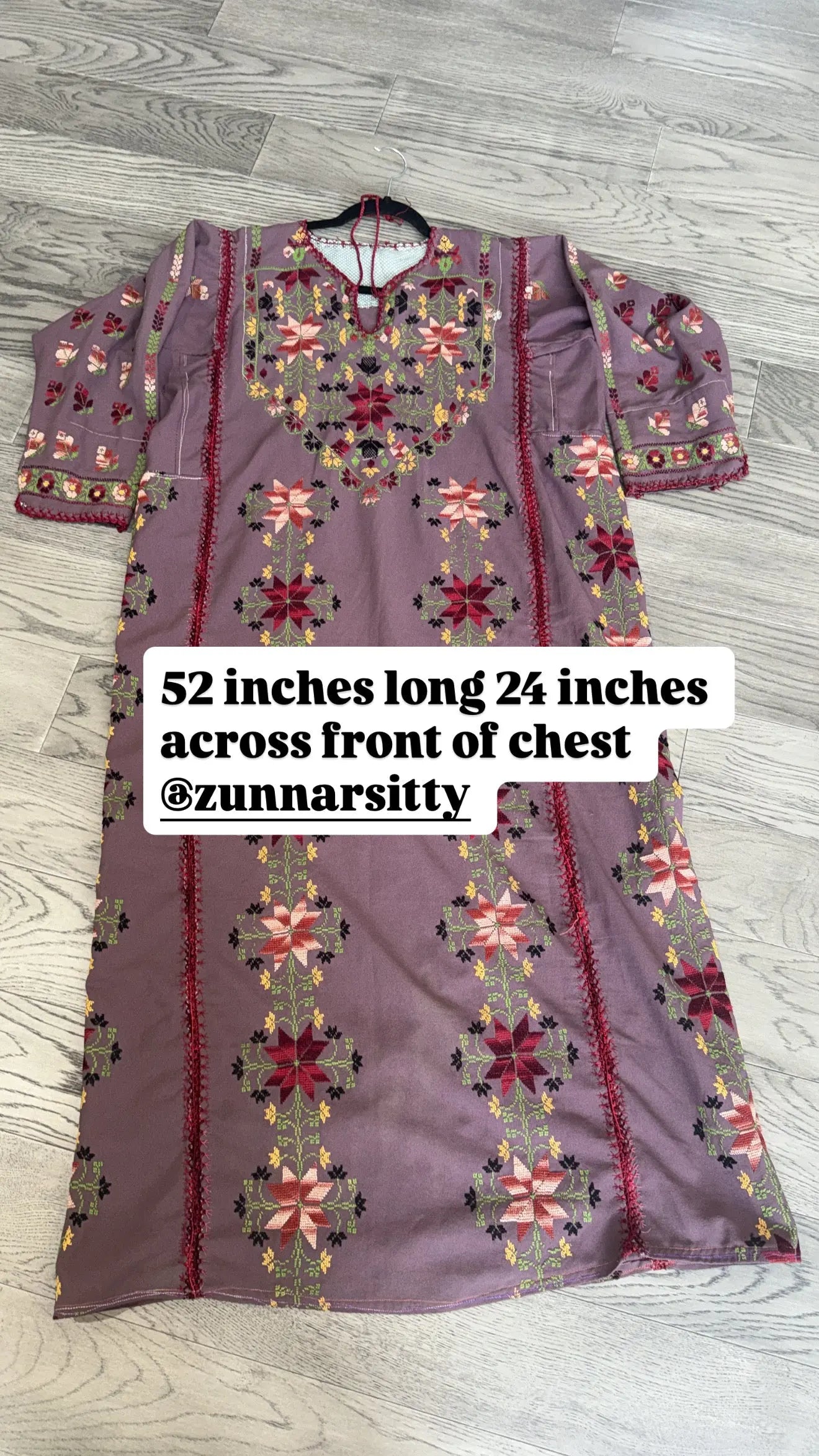 Mauve Thoub Zunnar Sitty