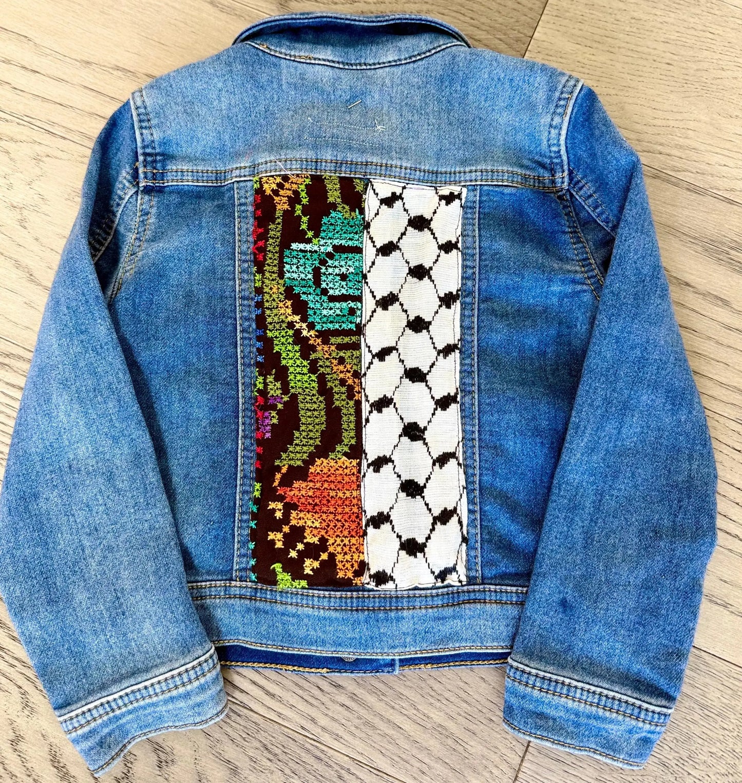 Kuffiya Tatreez Denim Zunnar Sitty