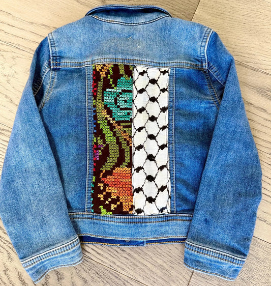 Kuffiya Tatreez Denim Zunnar Sitty