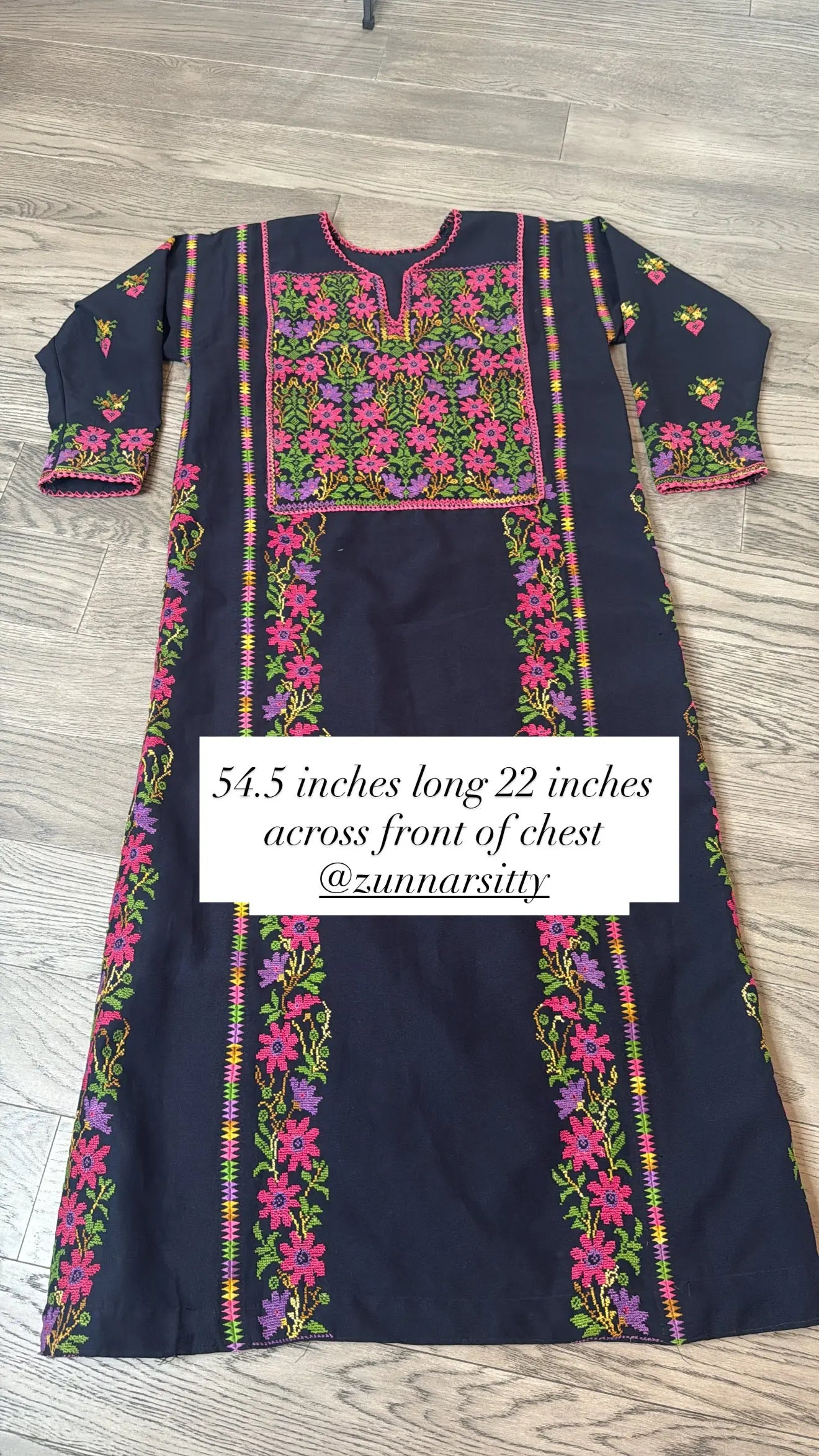 Blue and Pink Thoub Zunnar Sitty