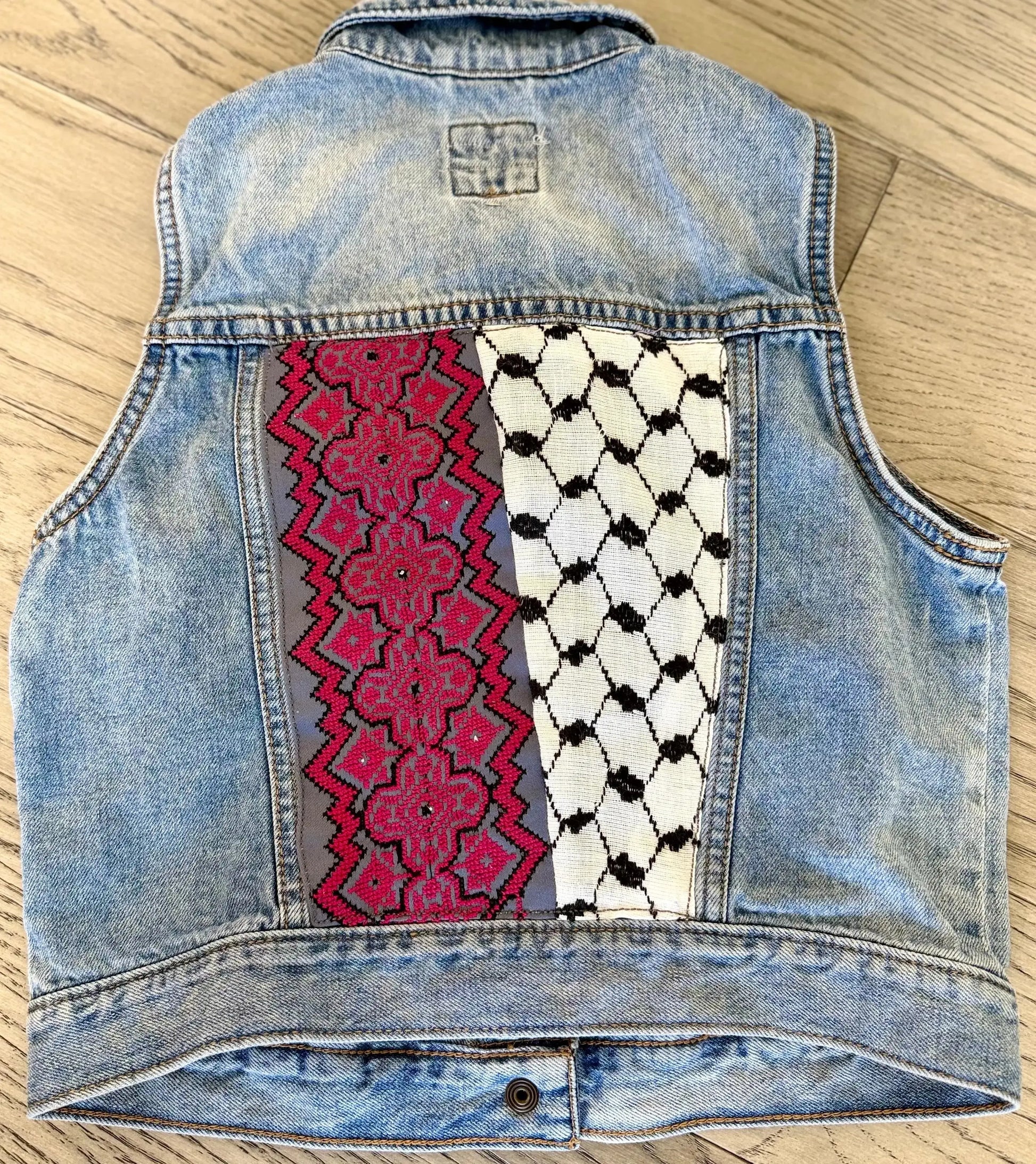 Kuffiya Tatreez Denim Zunnar Sitty