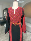 Red and Black Thoub Zunnar Sitty