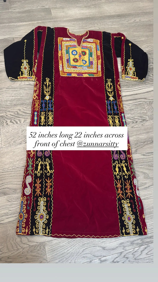 Burgandy Malaka Zunnar Sitty