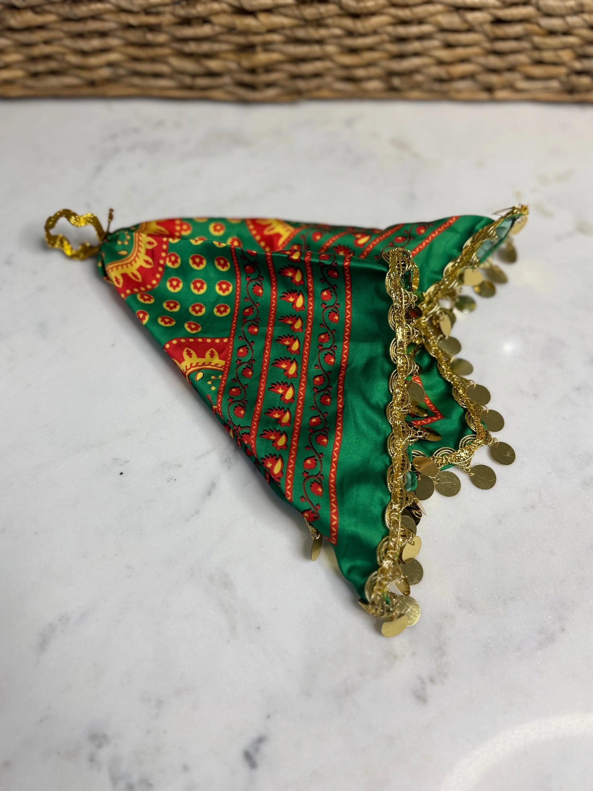 Asba Dancing Scarf with Gold Trim Zunnar Sitty