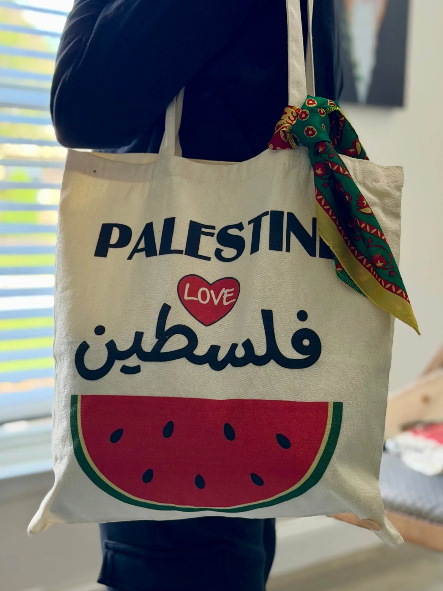Palestine Tote with Asba Zunnar Sitty