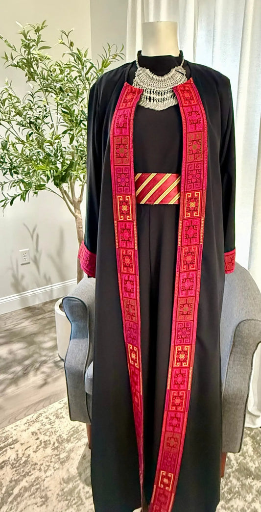 Hand stitched Abaya Zunnar Sitty
