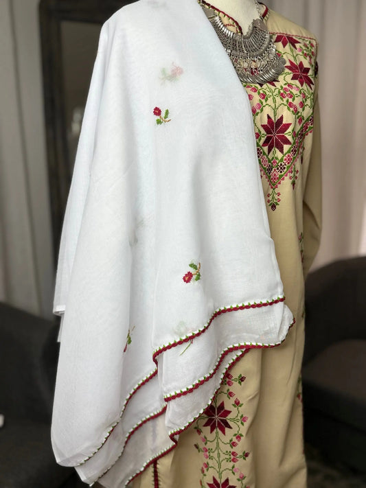 Floral Handstiched Shalwa - Zunnar Sitty