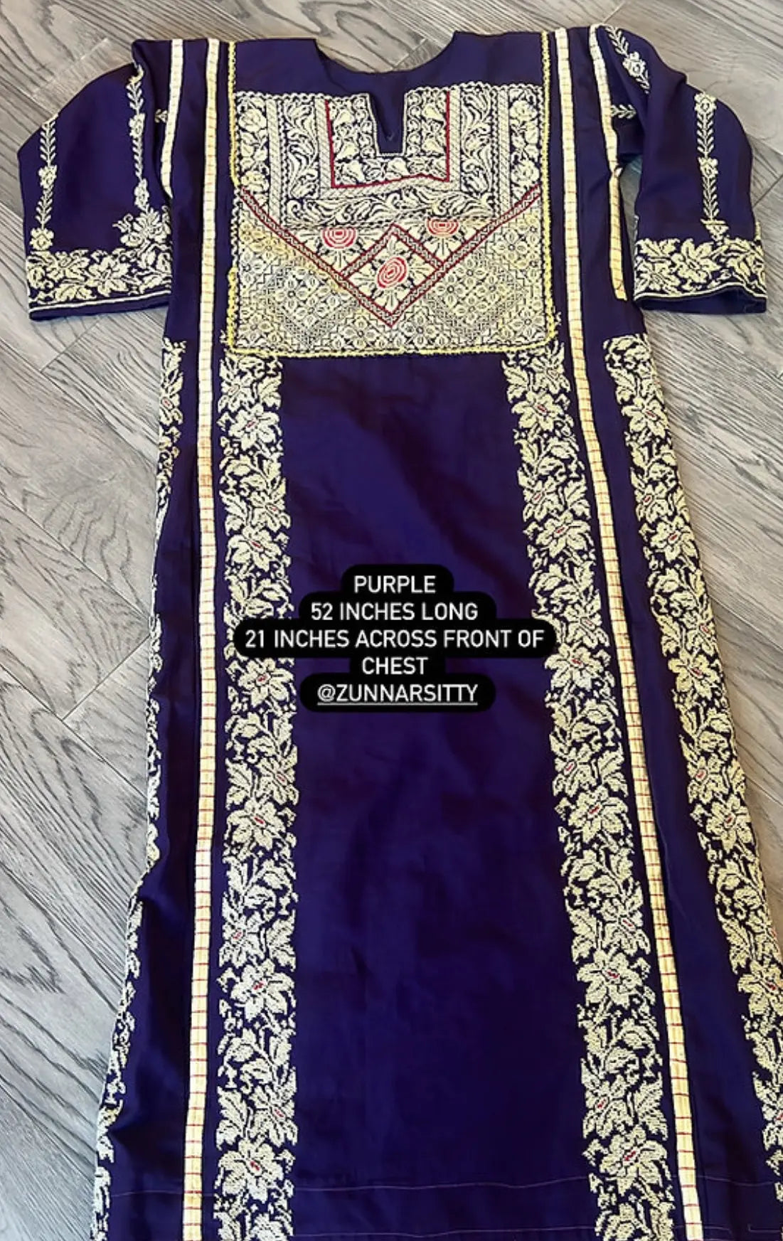 Purple Thoub - Zunnar Sitty