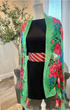 Green Sitty Floral Shawl - Zunnar Sitty