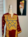 Burgundy Thoub - Zunnar Sitty