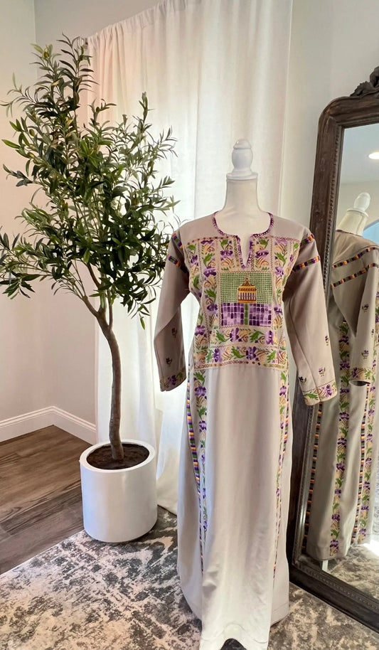 Light Grey Aqsa Thoub - Zunnar Sitty
