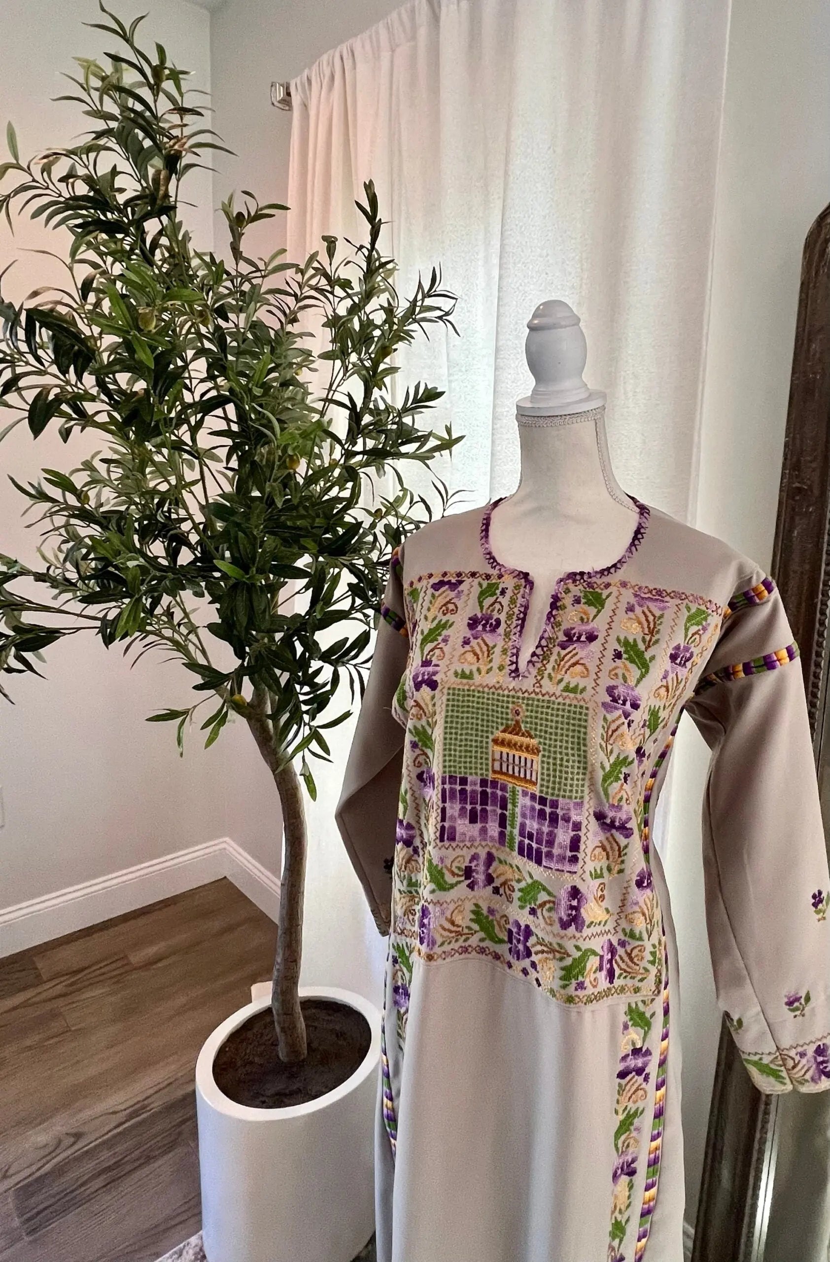Light Grey Aqsa Thoub - Zunnar Sitty
