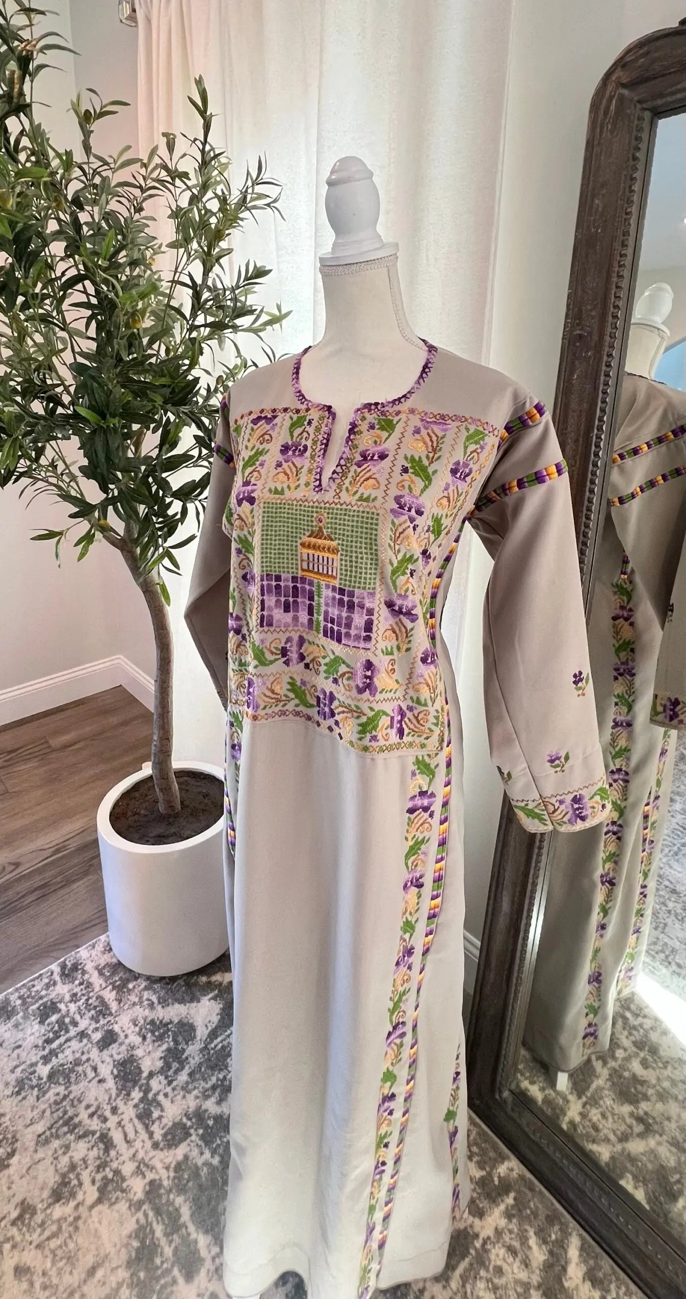 Light Grey Aqsa Thoub - Zunnar Sitty