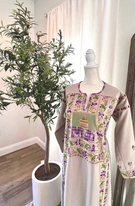 Light Grey Aqsa Thoub - Zunnar Sitty