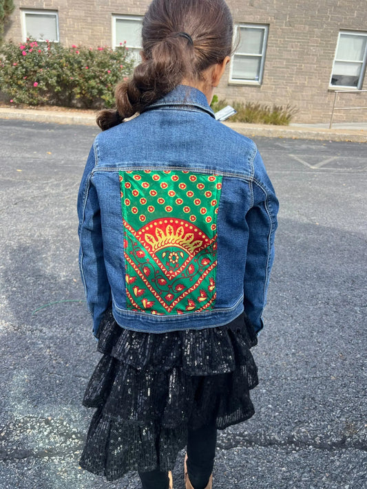 Sitty scarf Jean Jacket - Zunnar Sitty