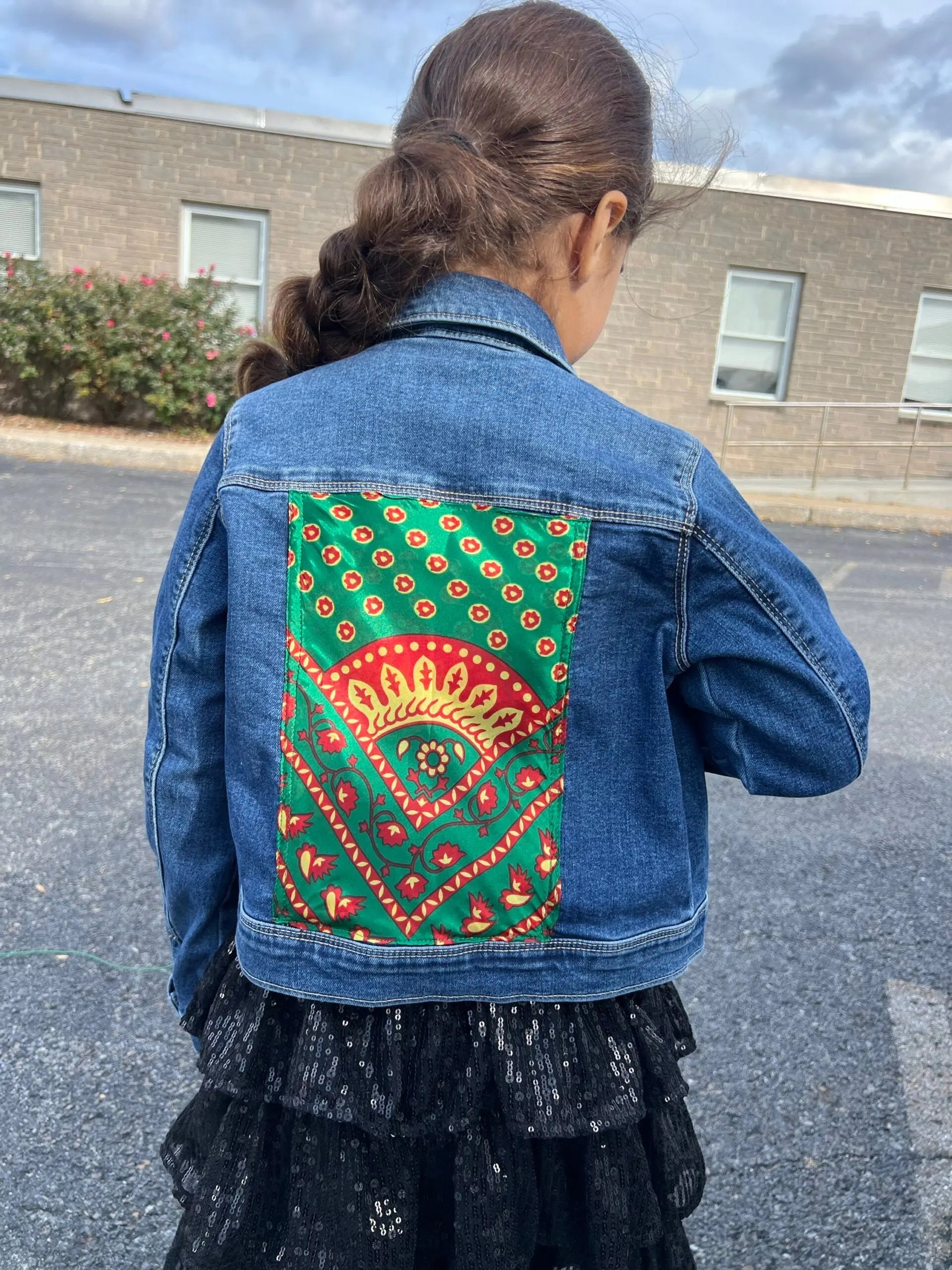 Sitty scarf Jean Jacket - Zunnar Sitty